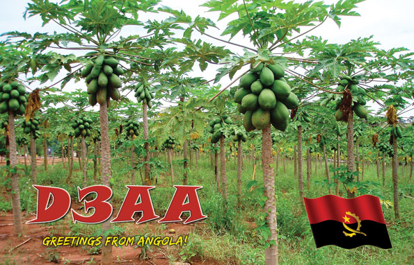 Angola D3AA 20m QSL
