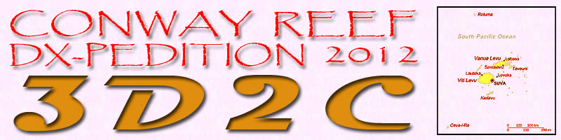 Conway Reef Ceva i Ra Island 3D2C DX News