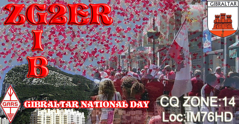 Gibraltar ZG2ER Gibraltar National Day