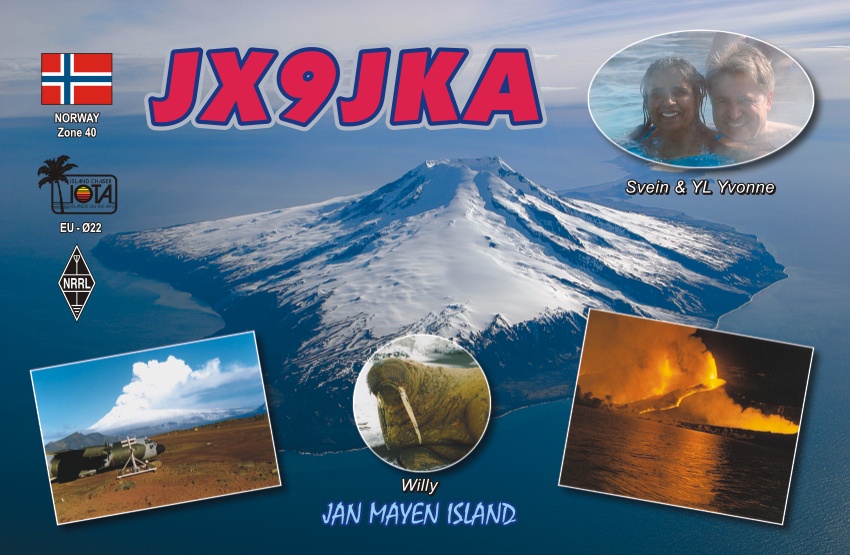 Jan Mayen Island JX9VKA QSL