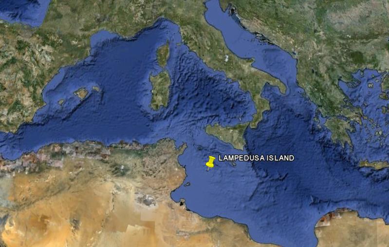 Lampedusa Island IG9E MAP