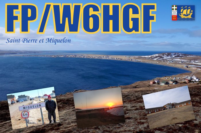 Miquelon Island FP/W6HGF QSL