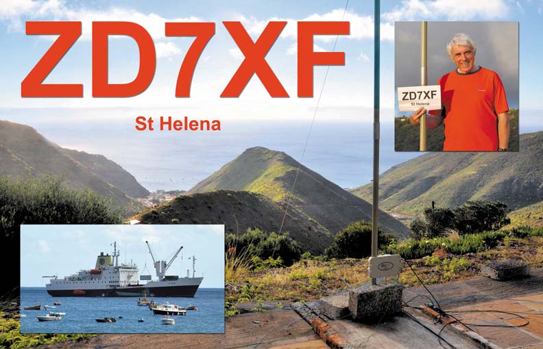 Saint Helena Island ZD7XF QSL St Helena